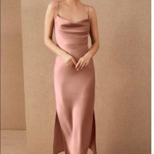 BHLDN Cali Satin Midi dress